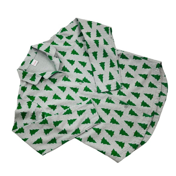 Hanna Andersson: Christmas tree print, long john, button down, pajama to… - Picture 5 of 6